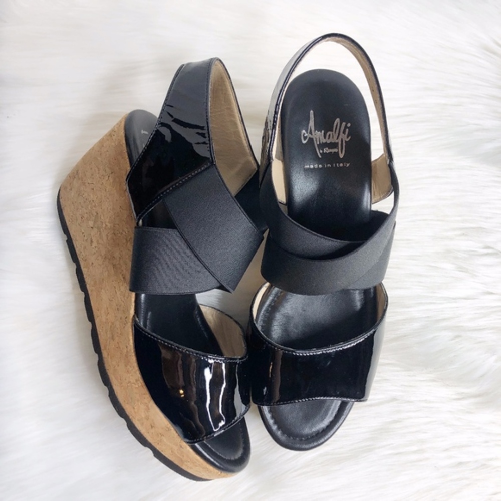 NEW Amalfi by Rangoni Wedge Cork Sandals